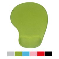 Office Mousepad with Gel Wrist Support - Ergonomic Gaming Desktop Mouse Pad Wrist Rest - Design Gamepad Mat Rubber Base for Laptop Comquter -Silicone Non-Slip Special-Textured Surface (06Green)