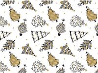 Gift WRAP Tissue Paper for Christmas, 24 Sheets, Large 20x30, Printed Decorative Tissue Paper for Gift Wrapping (Golden Trees)