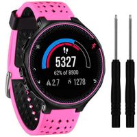 QGHXO Soft Silicone Replacement Watch Band for Garmin Forerunner 235/220/230/620/630/735 Smart Watch (No Tracker, Replacement Bands Only)