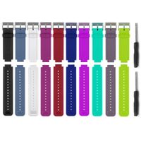 Allrun Newest Replacement Silicone Bands for Garmin Vivoactive (No tracker, Replacement Bands Only), Pack of 10