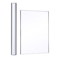 Outus Acrylic Clay Roller with Acrylic Sheet Backing Board for Shaping and Sculpting, 2 Pieces