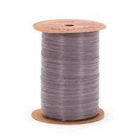 Berwick Offray 1/4'' Wide Matte Raffia Ribbon, Charcoal Black, 100 Yards