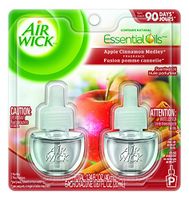 Air Wick Scented Oil 12 Refills, Apple Cinnamon Medley, (6X2x.67oz), Air Freshener