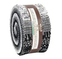 Pen and Ink Roll Up 2.5-inch Quilting Strips Jelly Roll Fabric Robert Kaufman Fabrics, Assorted