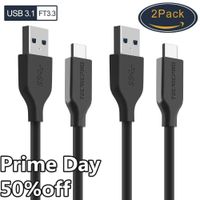 USB Type C Cable USB C Cable to USB 3.1 /USB 3.0 Compatible with Samsung Galaxy Note 9 S9 S8 Note 8, LG V30 G6 G5, Pixel, Nintendo Switch(3.3FT-2 Pack)