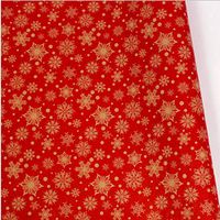 Christmas Gift Wrapping Paper Brown Kraft Paper with Red and Reindeer Pattern for Gift Christmas Elements Collection (Snowflake, 20" x 28")