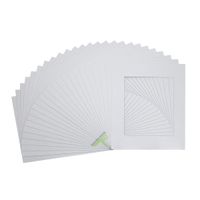 Golden State Art 50 16x20 White Mats Mattes Matting for 11x14 + Backing + Bag