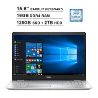 2019 Dell Inspiron 15 5000 15.6 Inch FHD Touchscreen Laptop (Intel 4-Core i5-8265U up to 3.9GHz, 16GB RAM, 128GB SSD (Boot) + 2TB HDD, Intel UHD 620, Backlit Keyboard, WiFi, Bluetooth, HDMI, Win10)