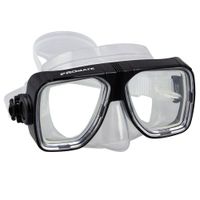 BiFocal Gauge Reading Scuba Dive Snorkeling Mask Prescription Lenses, Black, Bifocal+3.5
