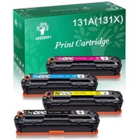 GREENSKY Compatible Toner Replacement for HP 131A CF210A CF211A CF212A CF213A HP 131X CF210X Laserjet Pro 200 Color M251nw M251n MFP M276n M276nw (Black, Cyan, Yellow, Magenta, 4-Pack)