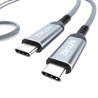 USB C to USB C Cable (6.6ft), ZeaLife USB Type-C Cable Charger Cord for MacBook Pro, iPad Pro 2018, Samsung Note 10 S10 A80, Google Pixel 2/3/3a XL and More USB C Devices