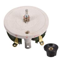 uxcell Wirewound Ceramic Potentiometer Variable Rheostat Resistor 200W 5R Ohm with Knobs