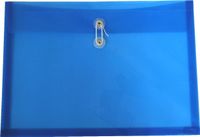Filexec Poly Envelope, Legal Size, Side Load, Button String Closure,Blue (Pack of 6) (50066-15101)
