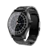 New Men Business Bluetooth Smart Watch Wristwatch Heart Rate Monitor Blood Pressure Fitness Tracker Smartwatch for Android iPhone Windows (Black)