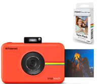 Polaroid Snap Touch Instant Digital Camera (Red) with 20 Sheets Zink Paper.