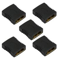 Mchoice 5pcs Universal HDMI Female to Female F F Coupler Extender Adapter Connector HDTV HDCP