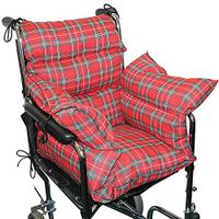 Comfort Pillow Cushion with 6 Ties Color: Plaid