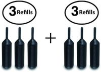 Vantamo Set of Two- 3-Pack Refills for Confidential Identity Theft Protection Roller Stamp Wide ... (2 Refill Sets)