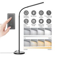 Floor Lamp, dodocool Touch Control Programmable Timer Floor Lamp for Living Room and 4 Color Temperatures Standing Lamp with Stepless Dimmer, 2500K-6000K 1850 Lumens LED Lamp for Bedroom,Home,Office