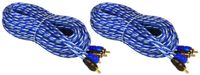 Rockville RTR252 25 Foot 2 Channel Twisted Pair RCA Cable Split Pin, 100% Copper
