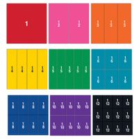 Learning Resources Double-Sided Magnetic Fraction Squares, 51 Pieces