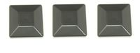 JSP Manufacturing Plastic New Fence Post Black Caps 4X4 (3 5/8") Pressure Treated Wood Made in USA MULITPACK Wholesale Bulk (3)