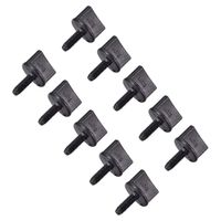 uxcell M4 x 12mm Thumb Screw Bolt Hand Driven Spade Nylon Plastic Screws Metric Thread for RC Model Aircraft 10 Pcs