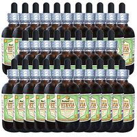 Stevia (Stevia Rebaudiana) Glycerite, Organic Dried Leaves Alcohol-Free Liquid Extract (Brand Name: HerbalTerra, Proudly Made in USA) 30x2 fl.oz (30x60 ml)