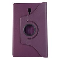 Samsung Tab S4 10.5 Case PU Leather, elecfan 360 Degrees Rotation Smart Cover with Stand, Super Soft Flannel Interior Protective Pouch for Samsung Galaxy Tab S4 SM-T830/T835 10.5 inch Tablet,Purple