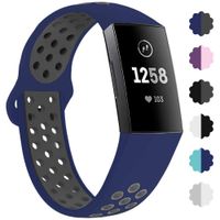 Lintelek Compatible with Fitbit Charge 3 Bands, Canvas Woven Fabric Band, Soft TPU Adjustable Replacement Wristbands, Silicone Straps Sports Accessories