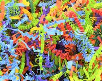 Colorful Mix of Crinkle Paper for Birthdays, Gift Bags or Easter Baskets (Bright Colors Mix, 1 Pound)