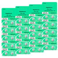 40 pcs Pack LR41 AG3 SR41 392 384 192 Battery 1.5V Button Coin Cell Batteries Nightkonic (40 Battery Count)