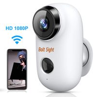 Outdoor Security Camera Wireless Battery Powered - 1080P WiFi Rechargeable Camera - Battery Operated Home Security Camera, Night Vision, PIR Motion Detection, 2-Way Audio, Local & Cloud Storage
