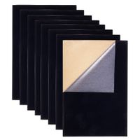 BENECREAT 20PCS Velvet (Black) Fabric Sticky Back Adhesive Back Sheets, A4 Sheet (8.3" x 11.8"), Self-Adhesive, Durable and Water Resistant, Multi-Purpose, Ideal for Art and Craft Making