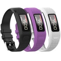 QGHXO Band for Garmin Vivofit 1 / Vivofit2, Soft Silicone Replacement Watch Band Strap for Garmin Vivofit 1 / Garmin Vivofit 2 Activity Tracker, Small, Large, Ten Colors