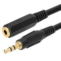 Cmple - 3.5mm 1/8" Stereo Audio Aux Headphone Cable Extension Cord Male to Female 50 Feet