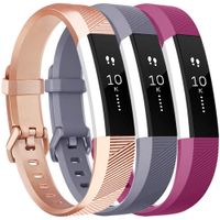 Vancle Bands Compatible with Fitbit Alta HR and Fitbit Alta, Newest Sport Wristbands with Secure Metal Buckle for Fitbit Alta HR/Fitbit Alta