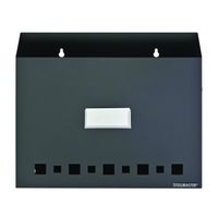 STEELMASTER Wall File Basket with Label Holder, Black, 27111004