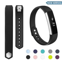 POY Compatible Bands Replacement for Fitbit Alta Bands, Adjustable Wristband Sport Bands for Fitbit Alta/Fitbit Alta HR (Black, Large)