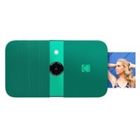 KODAK Smile Instant Print Digital Camera - Slide-Open 10MP Camera w/2x3 Zink Paper, Screen, Fixed Focus, Auto Flash & Photo Editing - Green