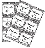 120ct Elegant Thank You for Coming Stickers