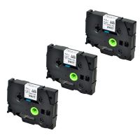 SuperInk 3 Pack Compatible for Brother HSe-211 HSe211 HS-211 HS211 Black on White Heat Shrink Tube Label Tape use in PT-D210 PT-D400 PT-E300 PT-E500 PT-P750WVP Printer (0.23''x 4.92ft, 5.8mm x 1.5m)