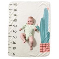 Flowop Baby Monthly Milestone Blanket - 27.6 x 40.2inches - Soft Photography Background Blanket - Newborn Photo Prop