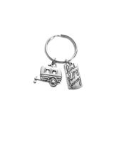 Camper Trailer RV Mini Camper Camping Find Joy in the Journey Charm Keychain Gift