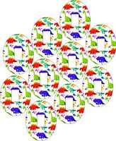Dexcom G6 Precut Dinosaur Design Adhesive Patches - 10 Pack