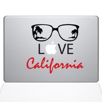 The Decal Guru Love California MacBook Decal Vinyl Sticker - 13" MacBook Pro (2015 & Older) (0212-MAC-13P-NA)