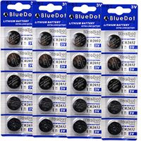 BlueDot Lithium Batteries, 3 Volts, 20 pack CR2032