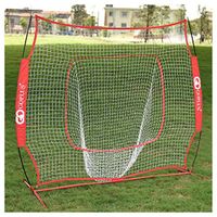Baseball & Softball, 7' x 7' Baseball Softball Hitting Batting Training Net, Red