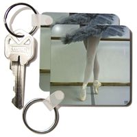 3dRose Spanish dancer is training at the Ballet School in Zaragoza 6 - Key Chains, 2.25 x 4.5 inches, set of 4 (kc_10048_2)