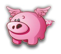 Flying Pig Funny Sticker Graphic Vinyl Waterproof Decal for car Truck Laptop